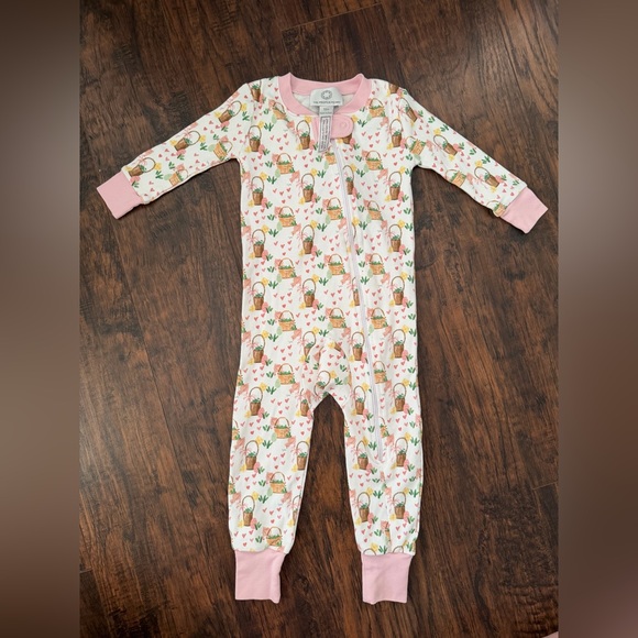 The Proper Peony Other - NWOT Proper Peony Easter Zip-up onsie 12M